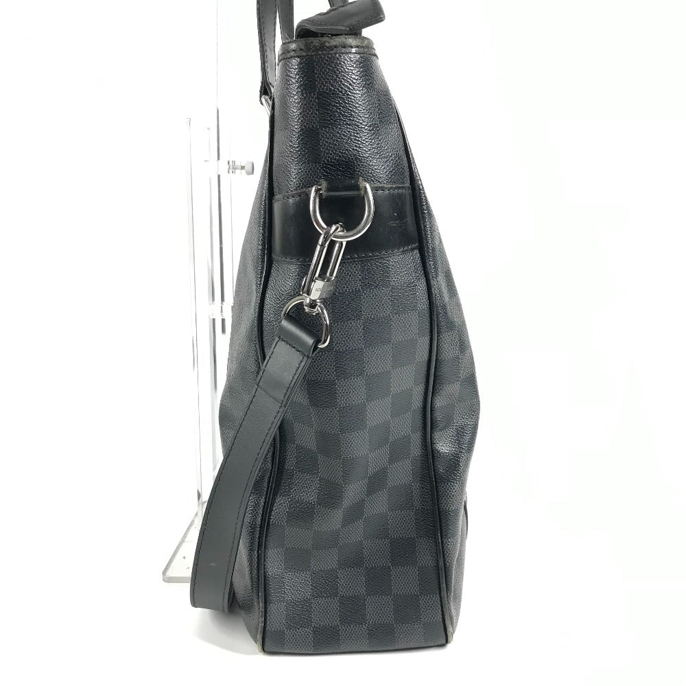 LOUIS VUITTON N51192 Damier Graphite Tadao Tote Bag, Vertical, Crossbody, 2-Way, Shoulder Bag, Damier Graphite Canvas, Unisex, Black