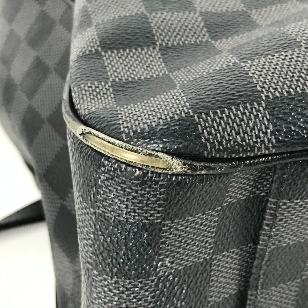 LOUIS VUITTON N51192 Damier Graphite Tadao Tote Bag, Vertical, Crossbody, 2-Way, Shoulder Bag, Damier Graphite Canvas, Unisex, Black
