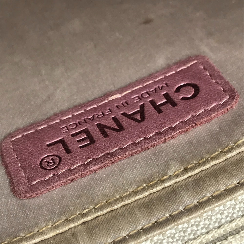 CHANEL A15285 New Travel Line CC Coco Mark Logo Shoulder Bag W Chain Chain Bag Flap Shoulder Bag Nylon Ladies Pink