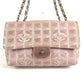 CHANEL A15285 New Travel Line CC Coco Mark Logo Shoulder Bag W Chain Chain Bag Flap Shoulder Bag Nylon Ladies Pink