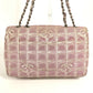 CHANEL A15285 New Travel Line CC Coco Mark Logo Shoulder Bag W Chain Chain Bag Flap Shoulder Bag Nylon Ladies Pink