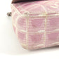 CHANEL A15285 New Travel Line CC Coco Mark Logo Shoulder Bag W Chain Chain Bag Flap Shoulder Bag Nylon Ladies Pink