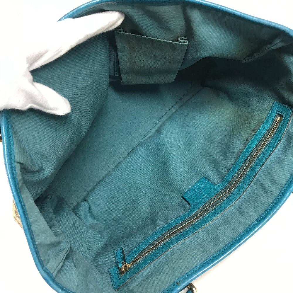 GUCCI 137396 チャーム キーホルダー 付き ライン GG ロゴ 肩掛け カバン トートバッグ ショルダーバッグ GGキャンバス/レザー ユニセックス ベージュ
