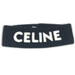 CELINE ロゴ ヘアバンド ヘッドバンド ヘアアクセサリー ヘアバンド ウール ユニセックス ブラック