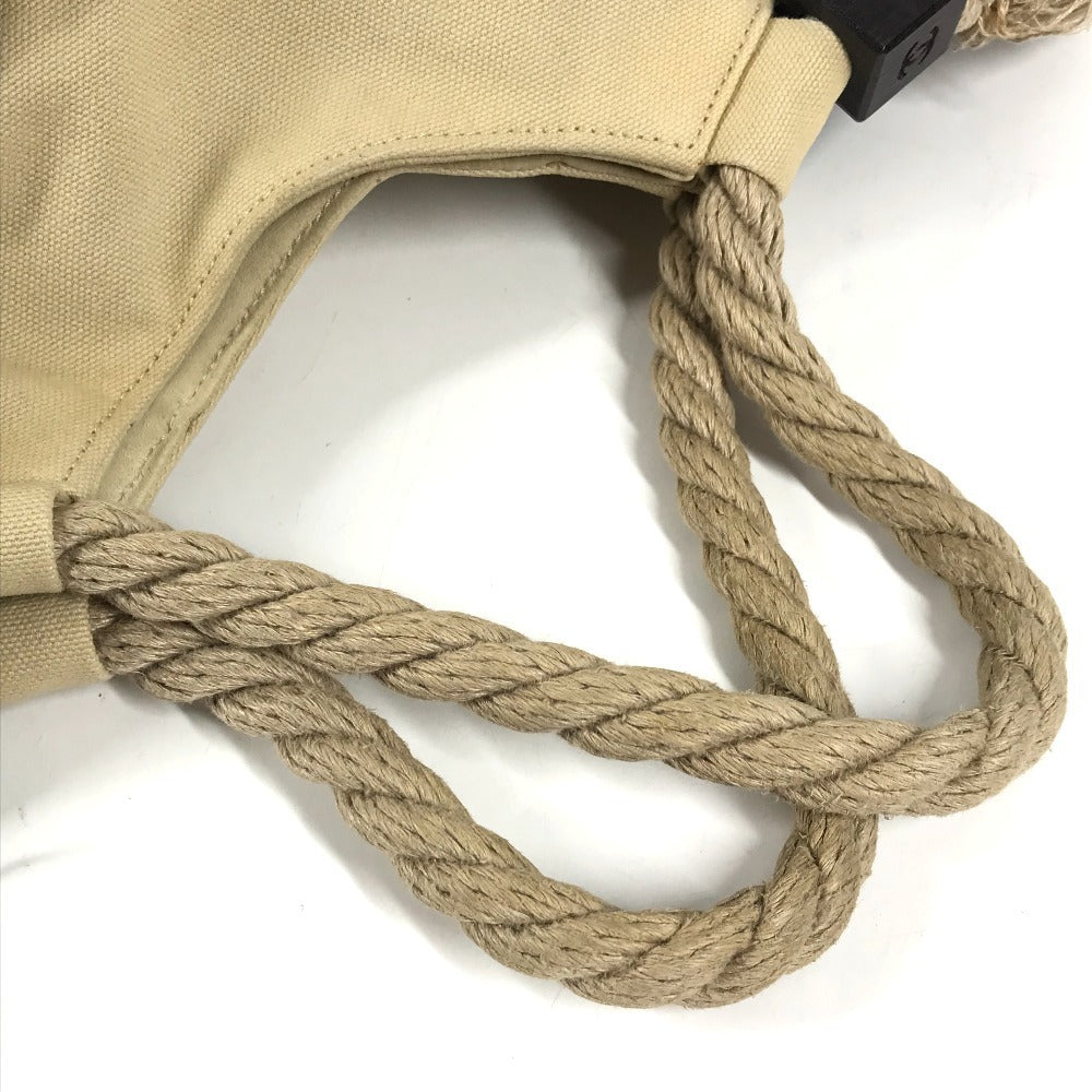 CHANEL フィッシュネット CC ココマーク ロゴ デカココ カバン ショルダーバッグ 肩掛け カバン ハンドバッグ キャンバス レディース ベージュ