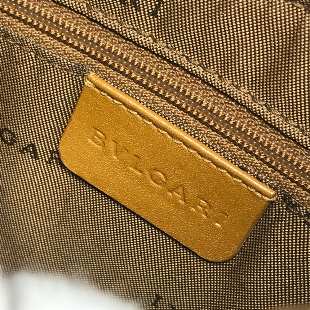 BVLGARI アスコット カバン 肩掛け ショルダーバッグ ヌバック ユニセックス ベージュ系