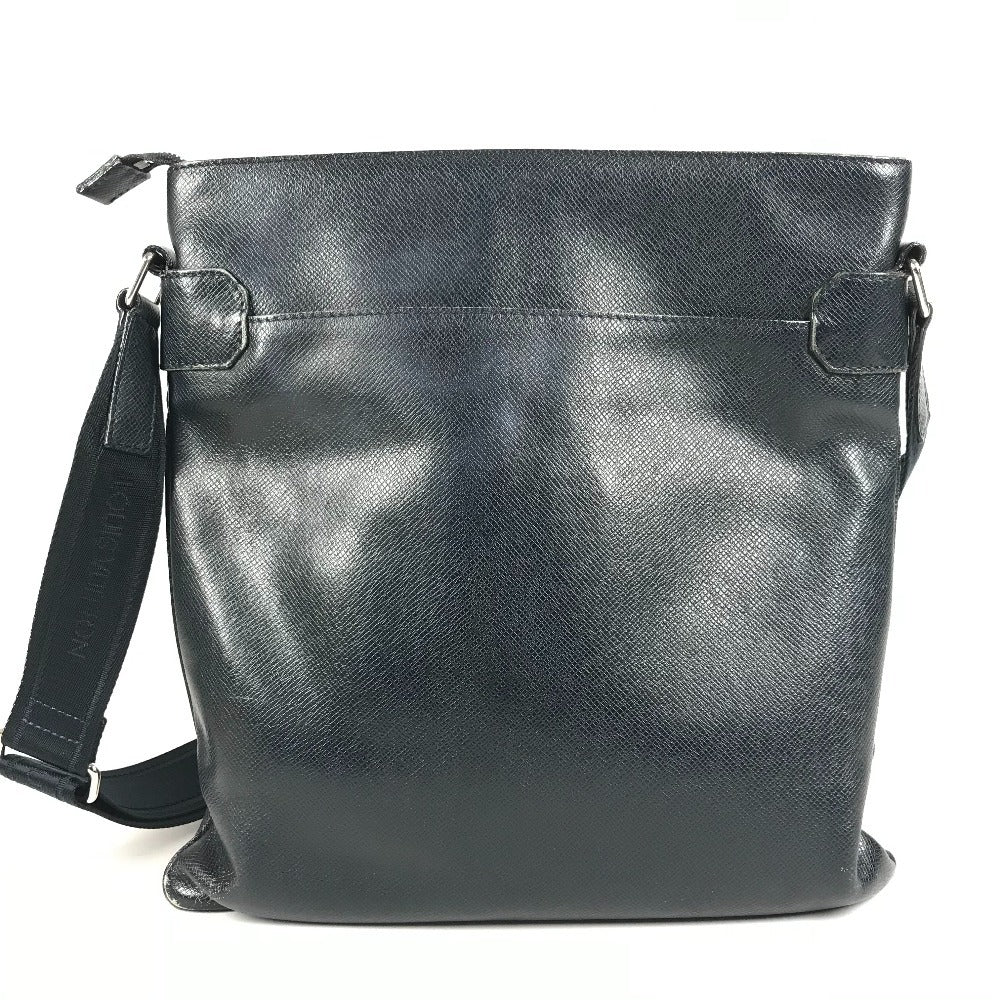 LOUIS VUITTON M32629 タイガ サシャ カバン 斜め掛け ポシェット ショルダーバッグ タイガレザー ユニセックス ボレアル ネイビー