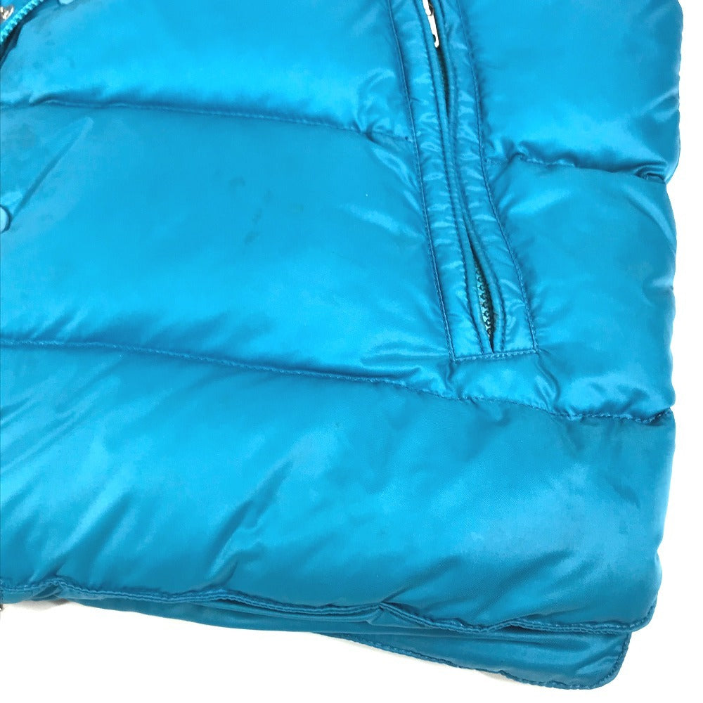 MONCLER Logo patch vest Apparel Outerwear Sleeveless Vest Down vest Nylon blue Used