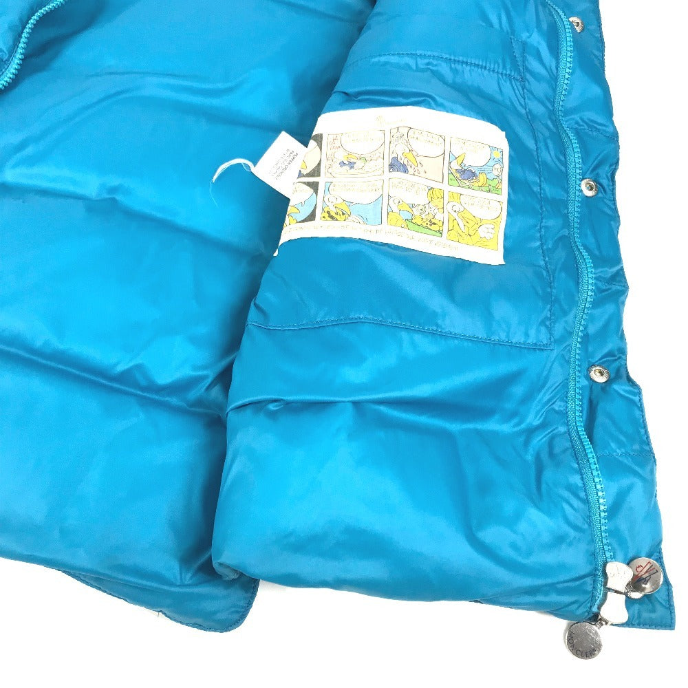 MONCLER Logo patch vest Apparel Outerwear Sleeveless Vest Down vest Nylon blue Used