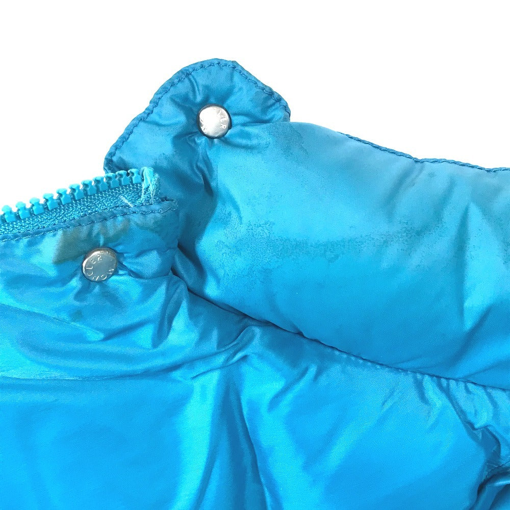 MONCLER Logo patch vest Apparel Outerwear Sleeveless Vest Down vest Nylon blue Used