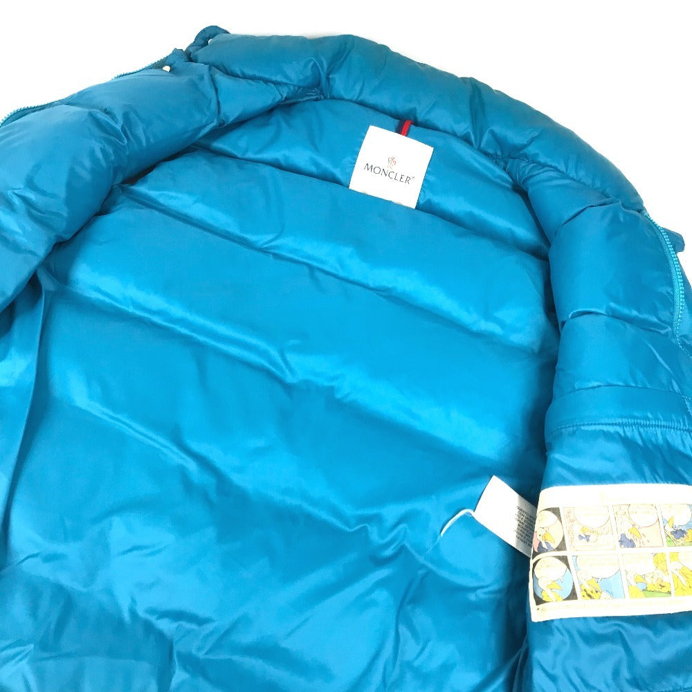 MONCLER Logo patch vest Apparel Outerwear Sleeveless Vest Down vest Nylon blue Used
