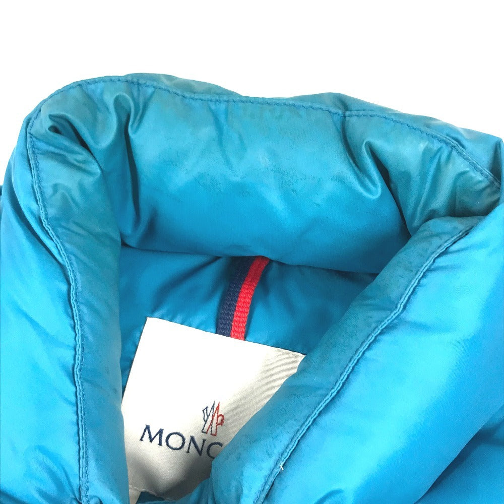 MONCLER Logo patch vest Apparel Outerwear Sleeveless Vest Down vest Nylon blue Used