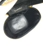 CHANEL A01998 CC CC Mark logo Bag Vanity Bag Vertical Hand Bag enamel Black Used