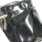 CHANEL A01998 CC CC Mark logo Bag Vanity Bag Vertical Hand Bag enamel Black Used