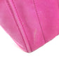 PRADA Canapa logo Bag Tote Bag Hand Bag cotton pink Used