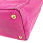 PRADA Canapa logo Bag Tote Bag Hand Bag cotton pink Used