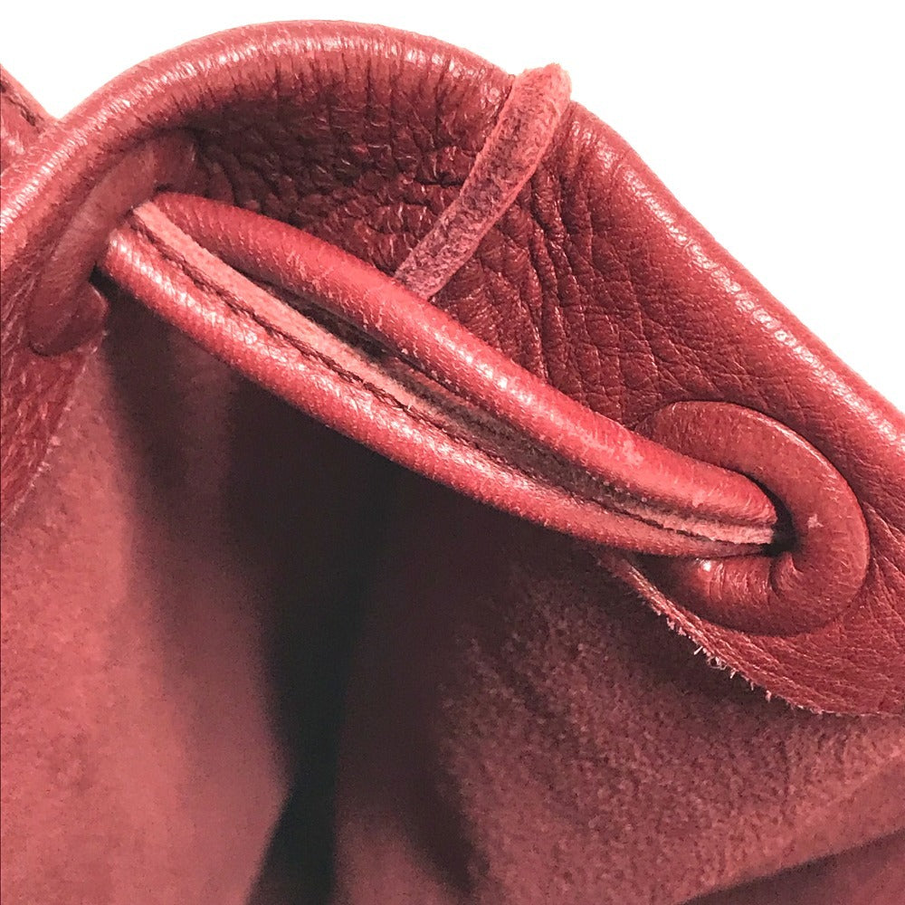 BOTTEGA VENETA Bottle bag for wine bottles Hand Bag Leather Red Used