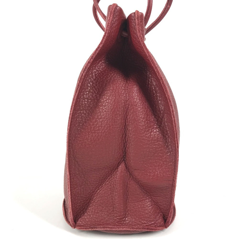 BOTTEGA VENETA Bottle bag for wine bottles Hand Bag Leather Red Used
