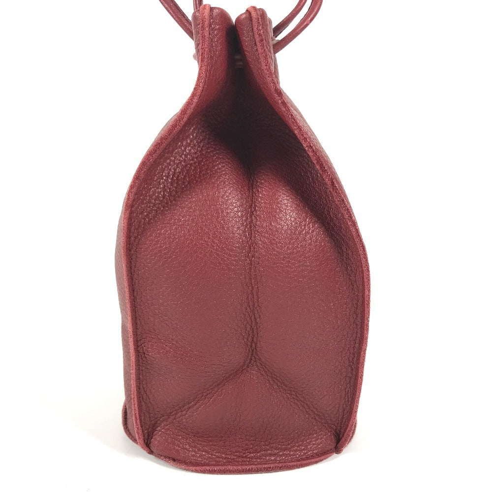 BOTTEGA VENETA Bottle bag for wine bottles Hand Bag Leather Red Used