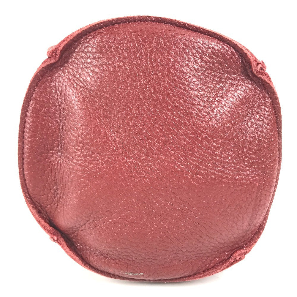 BOTTEGA VENETA Bottle bag for wine bottles Hand Bag Leather Red Used