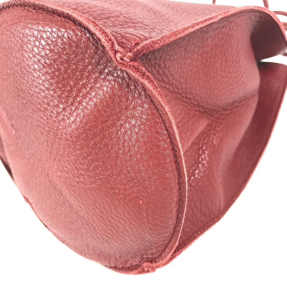 BOTTEGA VENETA Bottle bag for wine bottles Hand Bag Leather Red Used