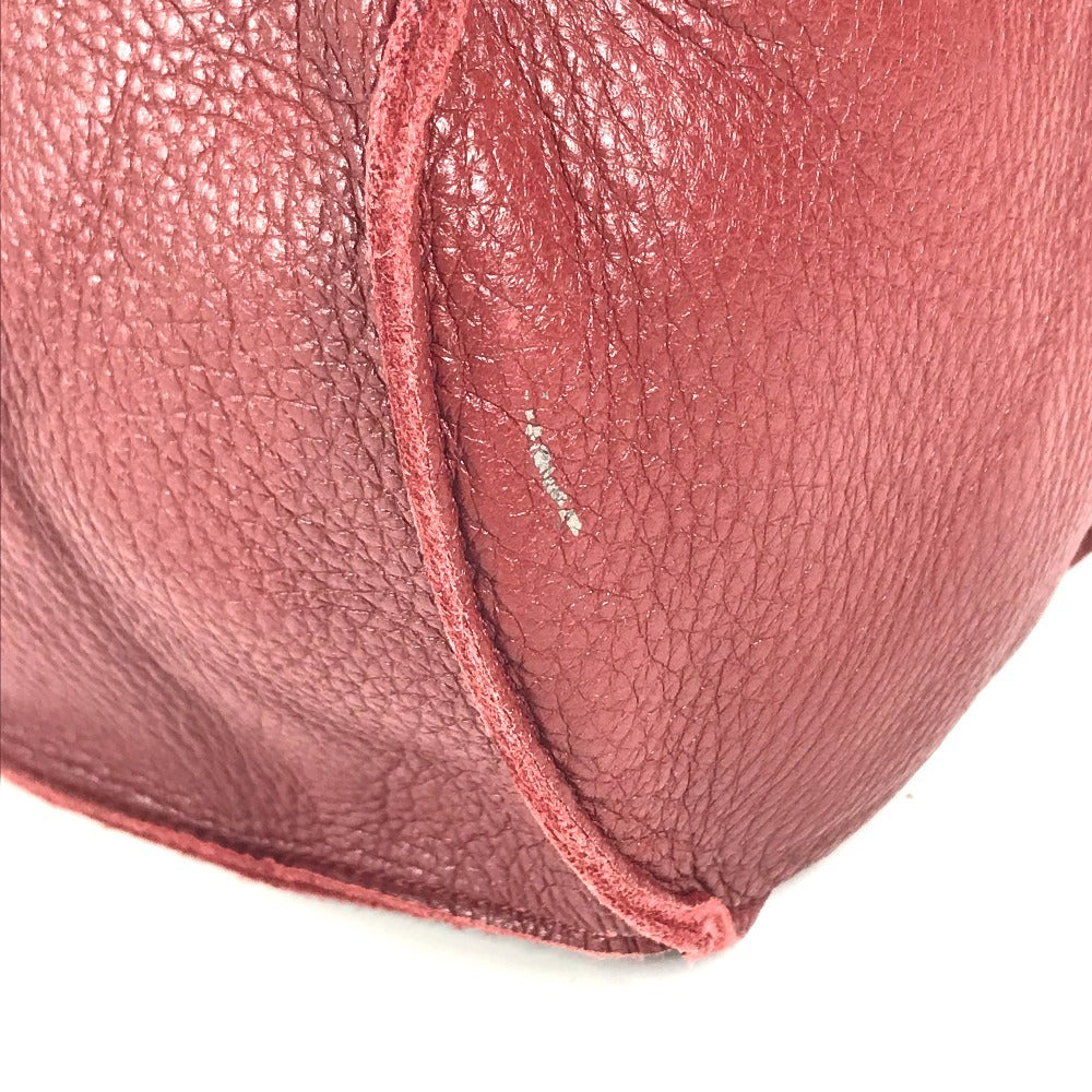 BOTTEGA VENETA Bottle bag for wine bottles Hand Bag Leather Red Used