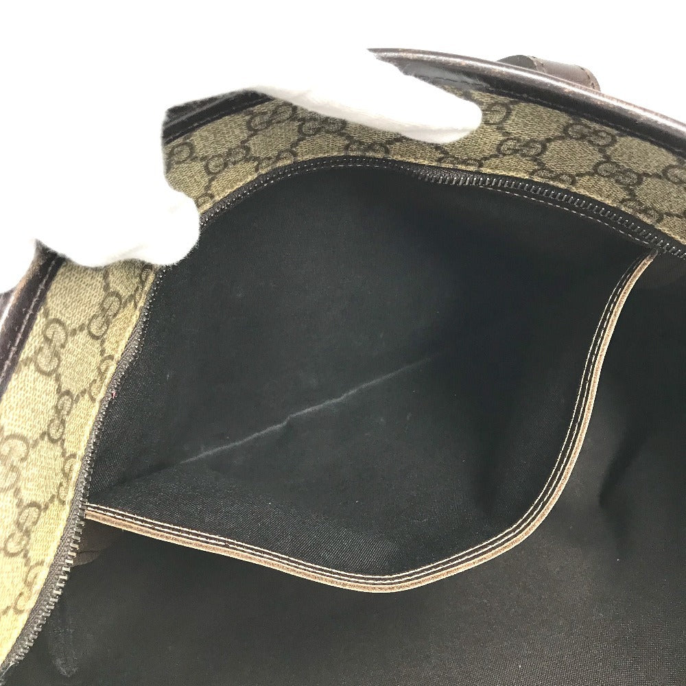 GUCCI 211137 GG Supreme GG Logo Bag Tote Bag shawl Shoulder Bag GG Supreme Canvas Beige/Dark brown Used