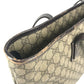 GUCCI 211137 GG Supreme GG Logo Bag Tote Bag shawl Shoulder Bag GG Supreme Canvas Beige/Dark brown Used