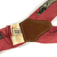 HERMES vintage Logo Apparel, Fashion Accessories suspenders silk / Leather Red/Brown Used