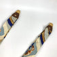 HERMES vintage Logo Apparel, Fashion Accessories suspenders silk / Leather Brown/WhiteBased Used