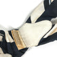 HERMES vintage Logo all-over print Brides de Gala Apparel, Fashion Accessories suspenders silk / Leather White/Black Used