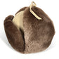 HERMES Pilot hat, fur Hat, cap, knit hat hat Leather Brown/BeigeBased Used