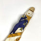 HERMES vintage Logo Apparel, Fashion Accessories suspenders silk / Leather White/Multicolore Used