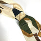 HERMES vintage Logo Apparel, Fashion Accessories suspenders silk White/Multicolore Used