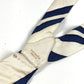 HERMES vintage Logo Apparel, Fashion Accessories suspenders silk / Leather Navy/White Used
