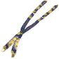 HERMES vintage Logo Apparel, Fashion Accessories suspenders silk / Leather Navy Used