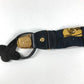 HERMES vintage Logo Apparel, Fashion Accessories suspenders silk / Leather Black/White Used