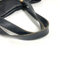PRADA logo Hand Bag Tote Bag Leather / Nylon Black/Gold Used