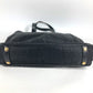 PRADA logo Hand Bag Tote Bag Leather / Nylon Black/Gold Used