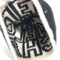 CHANEL Bicolor Logo (Full Logo) beanie hat knit hat knit cap Knit hat Wool / Cashmere / silk Black/White Used