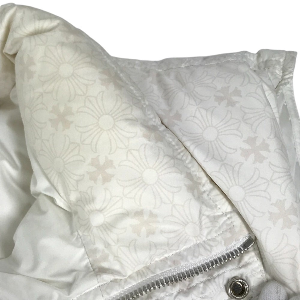 CHROME HEARTS Sleeveless down vest CHPlus Crossball Button Down Vest apparel tops outerwear Best polyester White Used