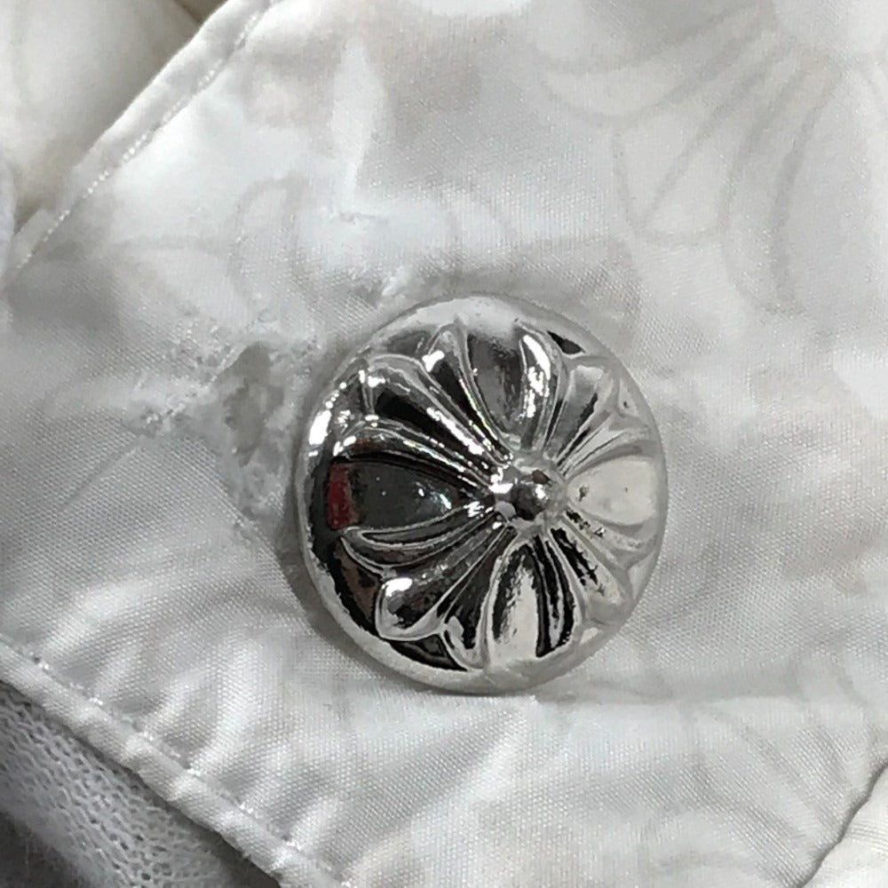 CHROME HEARTS Sleeveless down vest CHPlus Crossball Button Down Vest apparel tops outerwear Best polyester White Used