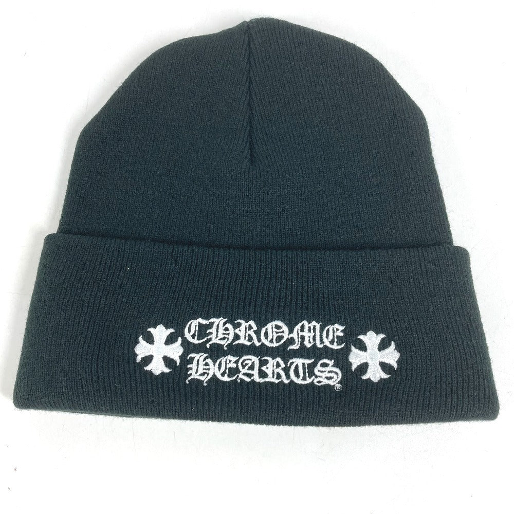 CHROME HEARTS Bicolor WATCH CAP beanie hat knit hat knit cap Knit hat acrylic Black/White Used