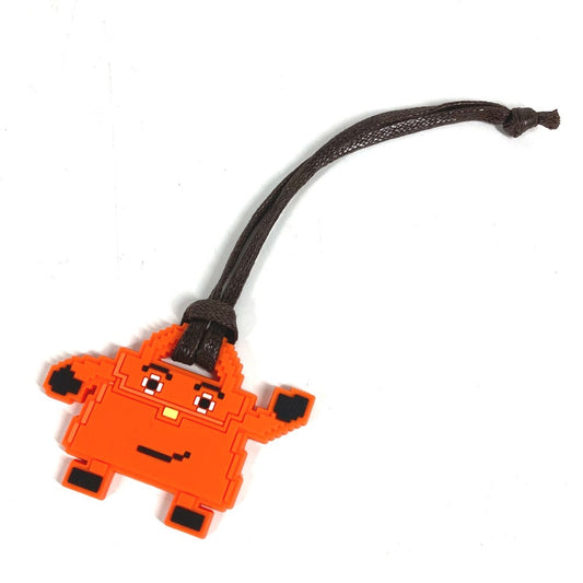 HERMES Kelly doll Bag Charm charm Key Holder rubber Orange Used