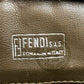 Vintage FENDI Zucca FF logo bag, crossbody shoulder bag, vinyl/leather, beige/brown