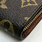 LOUIS VUITTON M61729 Monogram Panda Porte Monne Zip Long Wallet by Takashi Murakami, Monogram Canvas, Women's, Brown