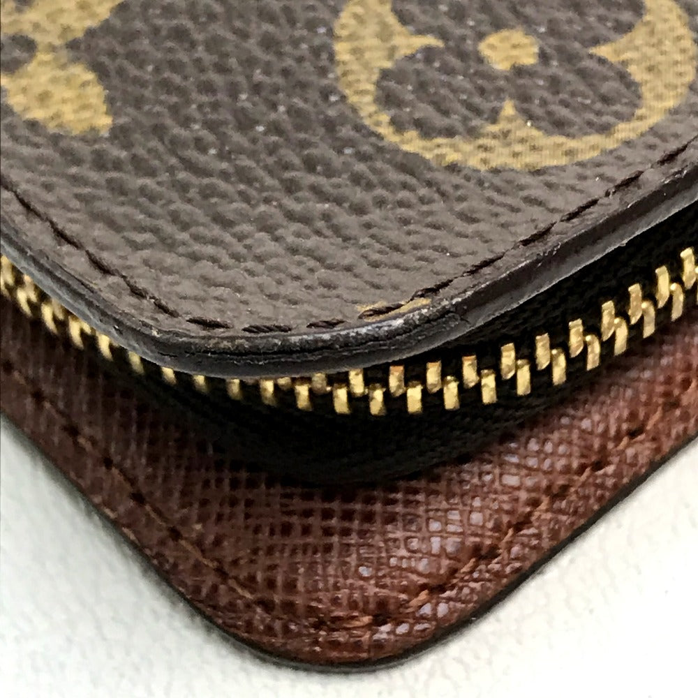 LOUIS VUITTON M61729 Monogram Panda Porte Monne Zip Long Wallet by Takashi Murakami, Monogram Canvas, Women's, Brown
