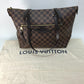 LOUIS VUITTON N41013 Damier Iena MM Tote Bag Shoulder Bag Damier Canvas Ebene Brown Women's