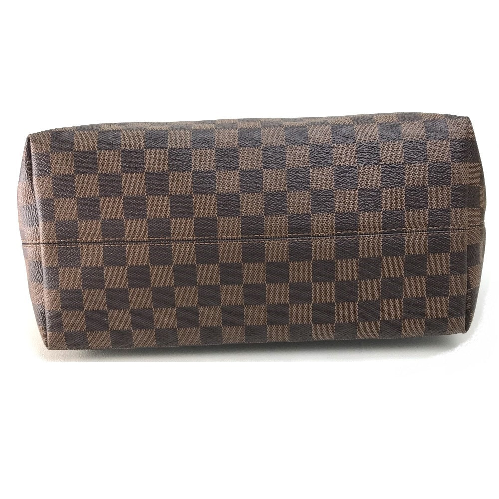 LOUIS VUITTON N41013 Damier Iena MM Tote Bag Shoulder Bag Damier Canvas Ebene Brown Women's