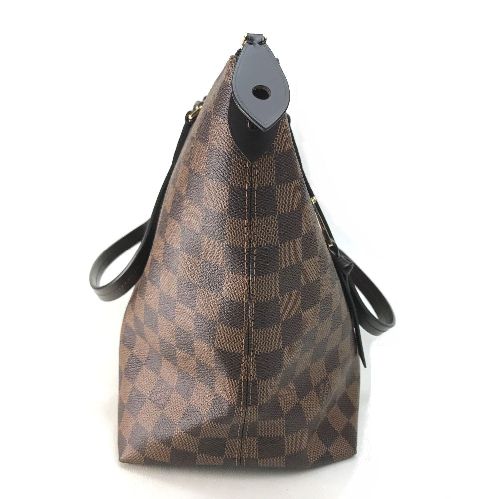 LOUIS VUITTON N41013 Damier Iena MM Tote Bag Shoulder Bag Damier Canvas Ebene Brown Women's
